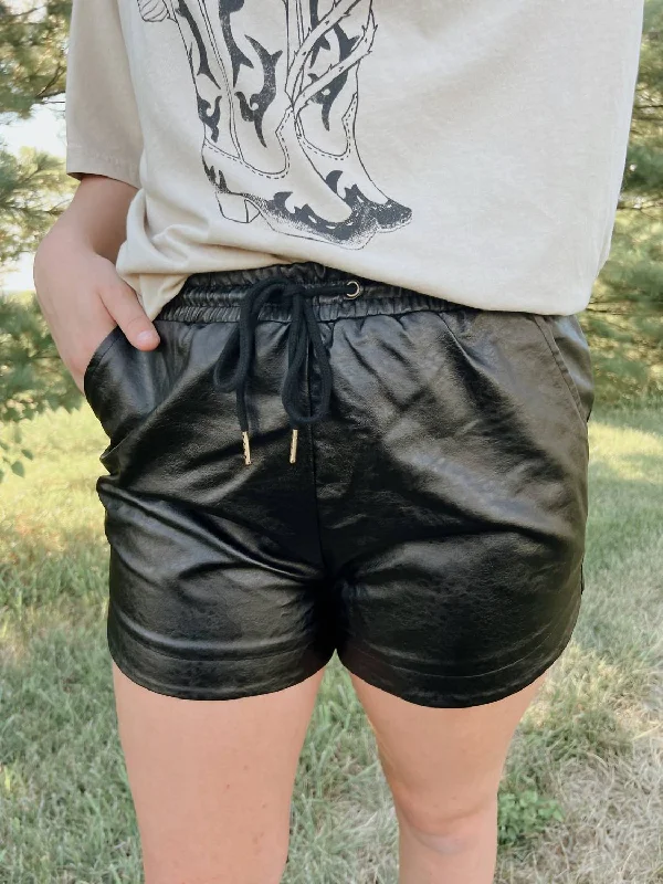 Bermuda Women Shorts for a Classic and Sophisticated LookEdgy Leather Shorts In Black Bermuda Women Shorts for a Classic and Sophisticated LookEdgy Leather Shorts In Black