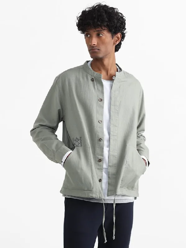 Twill Women Shorts with a Smooth Texture and DurabilityETA Sage Printed Cotton Resort-Fit Jacket Twill Women Shorts with a Smooth Texture and DurabilityETA Sage Printed Cotton Resort-Fit Jacket