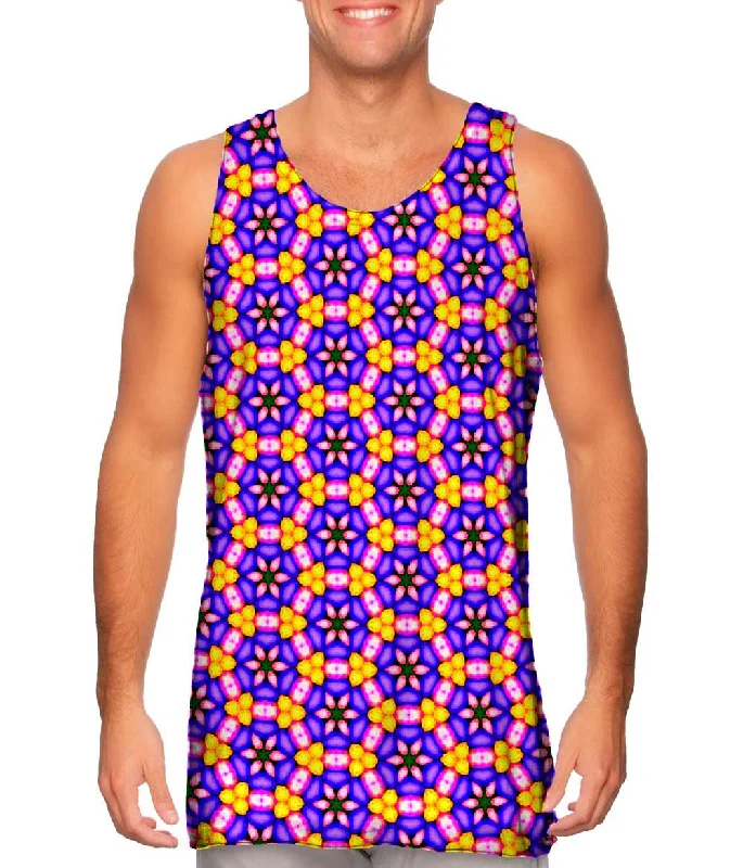 Women's Sleeveless Ribbed Tank Tops for a Trendy LookGolden San Fran Pattern