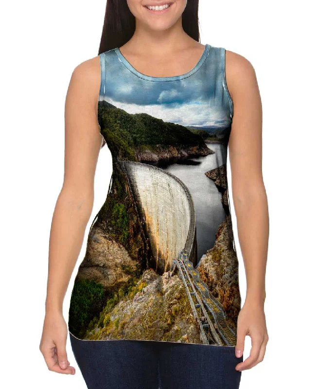 Plus Size Women's Glitter - Trimmed Tank Tops for Party NightsGordon Dam
