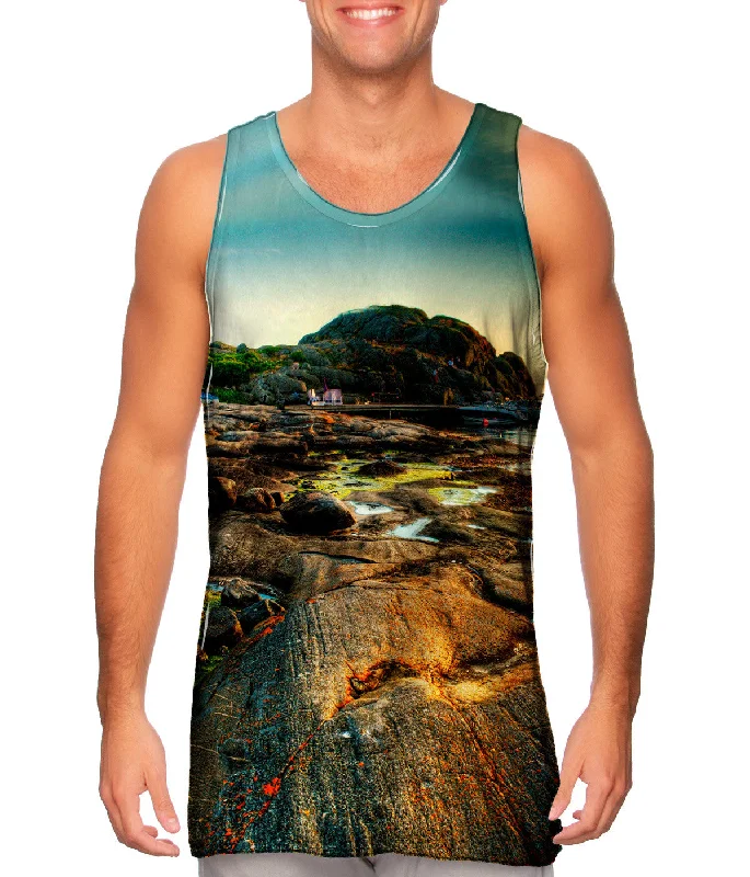 Women's Spaghetti Strap Tank Tops with Geometric PatternsGothenburg Archipelago