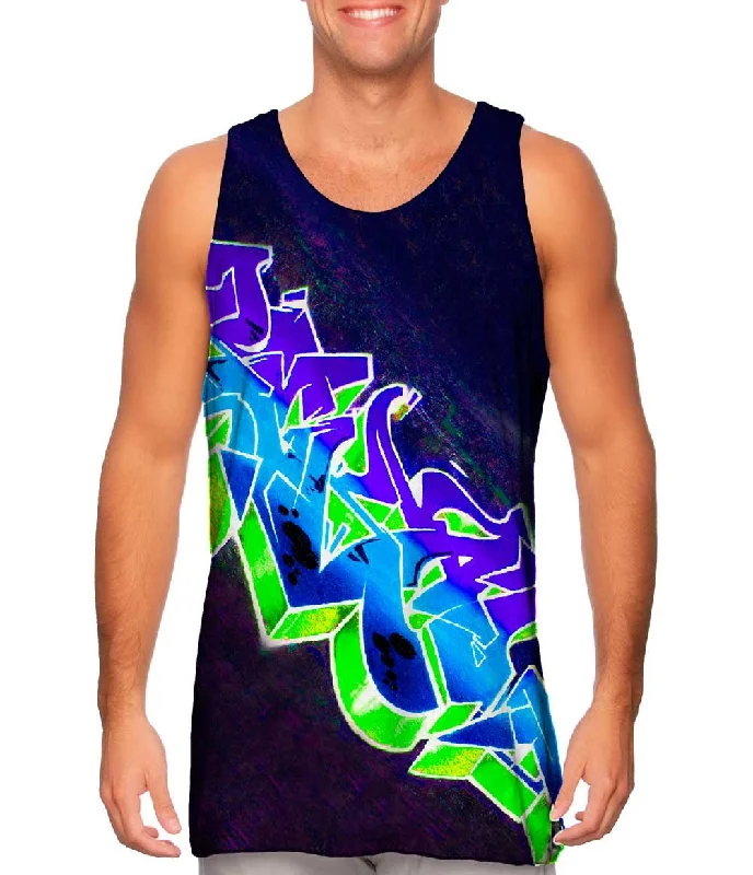 Crew Neck Women's Sustainable Tank Tops Made from Recycled MaterialsGraffiti Purple Planet Graffiti Art Basel Miami 2013 Crew Neck Women's Sustainable Tank Tops Made from Recycled MaterialsGraffiti Purple Planet Graffiti Art Basel Miami 2013