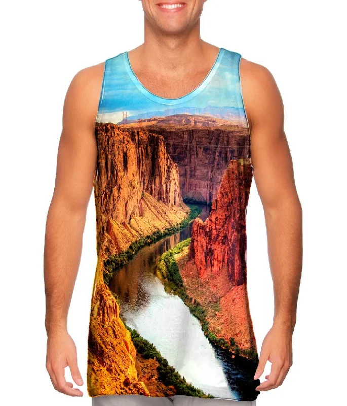 Plus Size Women's Criss - Cross Back Tank Tops in Neon ColorsGrand Canyon Arizona
