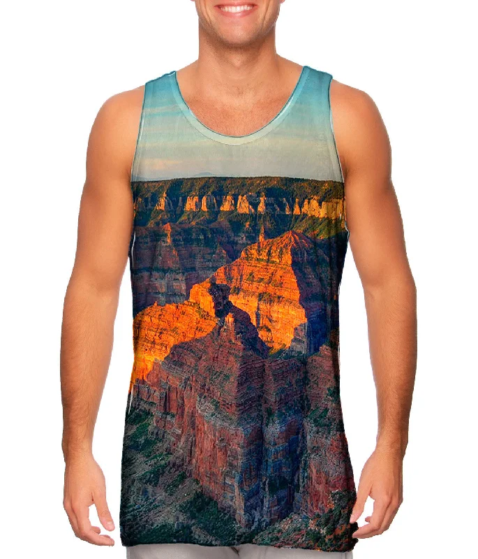 V - Neck Women's Moisture - Wicking Tank Tops for RunningGrand Canyon Sunset