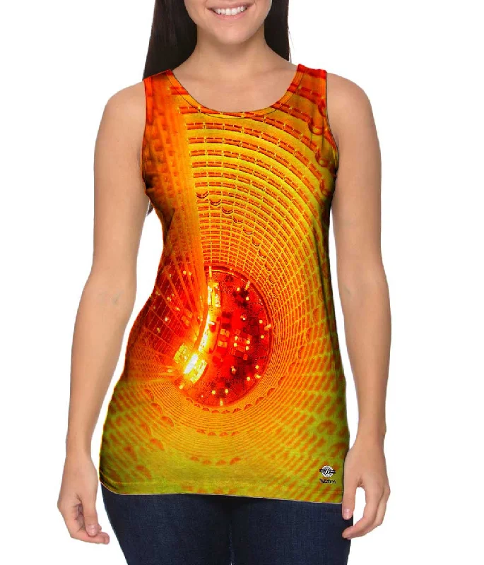 Plus Size Women's Ruffled Hem Tank Tops with Floral PrintsGrand Hyatt Hotel Shanghai China Plus Size Women's Ruffled Hem Tank Tops with Floral PrintsGrand Hyatt Hotel Shanghai China