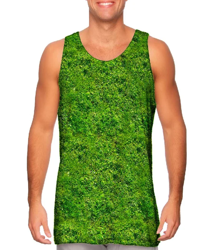 Plus Size Women's Criss - Cross Back Tank Tops in Neon ColorsGrassy Field