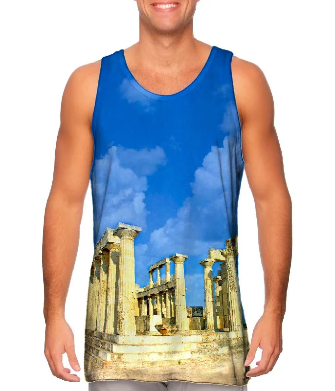 V - Neck Women's Moisture - Wicking Tank Tops for RunningGreece 1172 Temple Of Athena