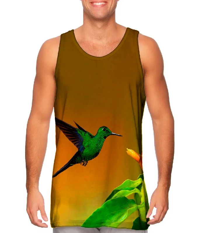 Plunge Neck Women's Seamless Tank Tops for a Smooth FitGreen Crowned Brilliant