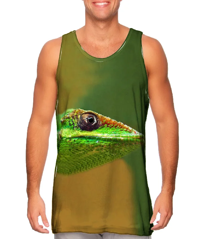 Plus Size Women's Ruffled Hem Tank Tops with Floral PrintsGreen Lizard