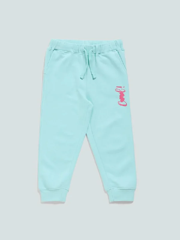 High - Waisted Women Shorts for a Retro and Flattering LookHOP Kids Mint Blue Cool Printed Joggers High - Waisted Women Shorts for a Retro and Flattering LookHOP Kids Mint Blue Cool Printed Joggers