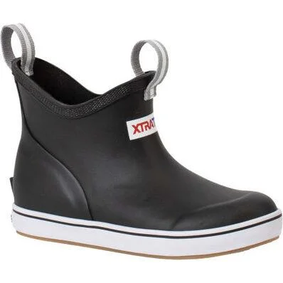 Kid's Ankle Deck Boot - Black