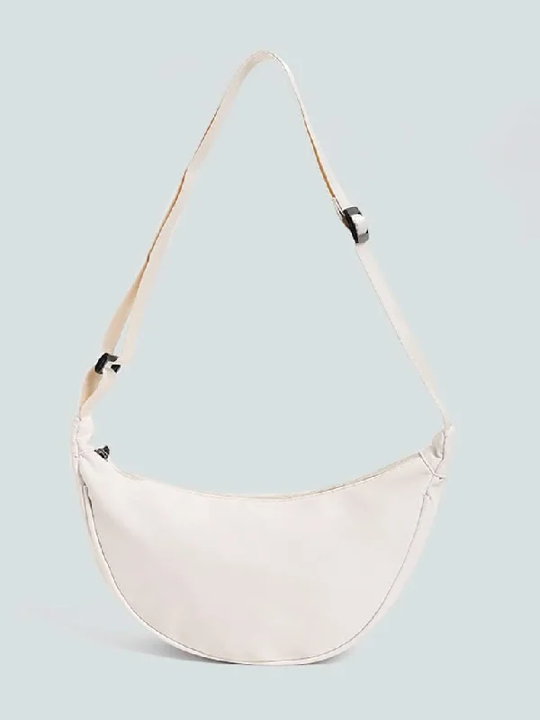 Twill Women Shorts with a Smooth Texture and DurabilityLOV White Sling Cross Body Bag Twill Women Shorts with a Smooth Texture and DurabilityLOV White Sling Cross Body Bag