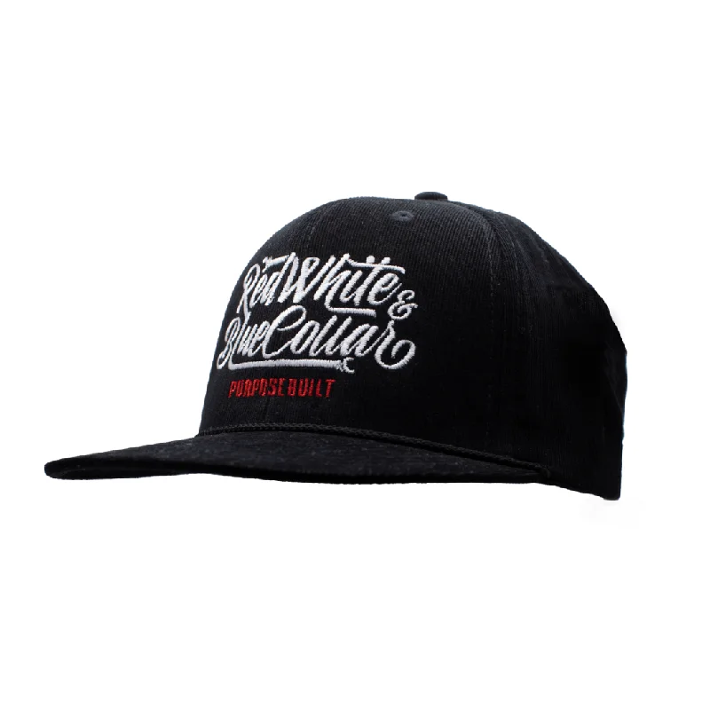 RWBC Corduroy Snapback - Black