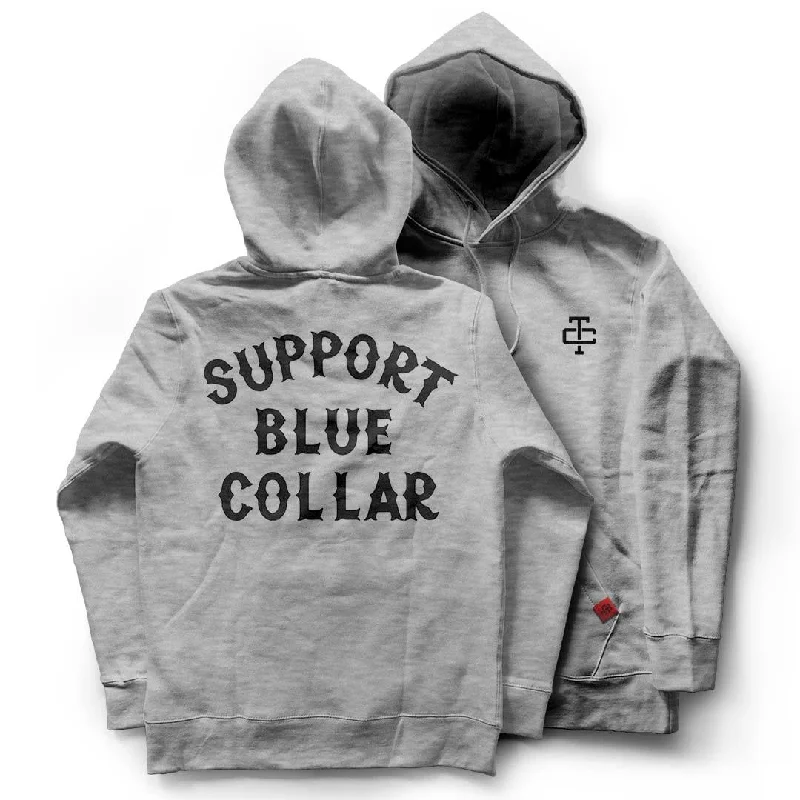 Support Blue Collar Hoodie - Nickel