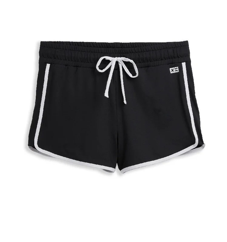 Stretchable Women Shorts for Maximum MobilitySwim High Waisted Boy Short - Black Novelty Stretchable Women Shorts for Maximum MobilitySwim High Waisted Boy Short - Black Novelty