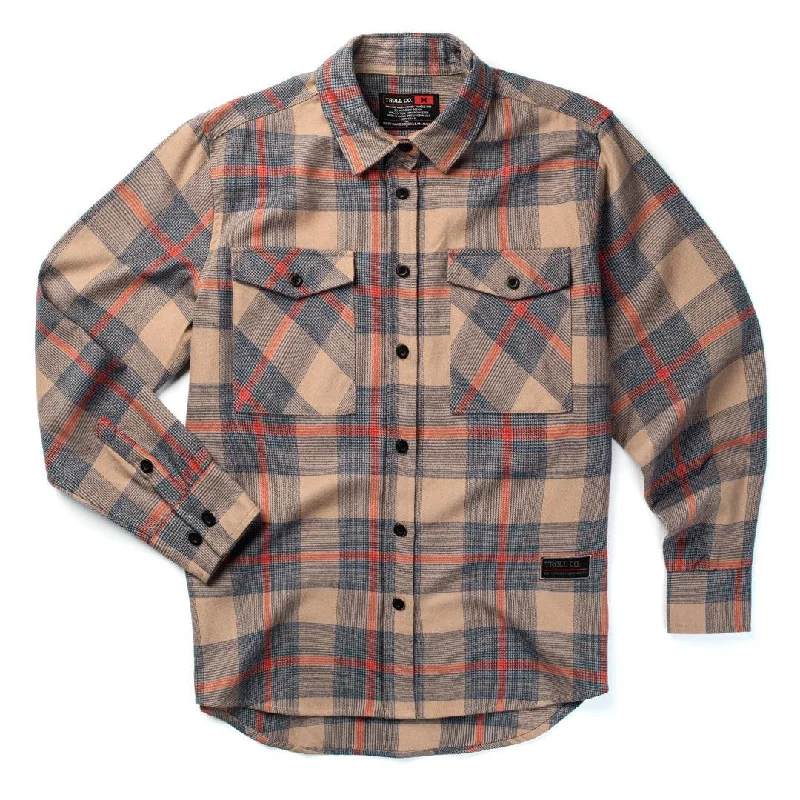 Women's Rae Flannel, Beige Red Navy