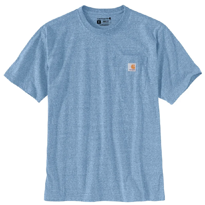 K87 - Loose Fit Heavyweight Pocket Tee, Skystone Heather (Seasonal)